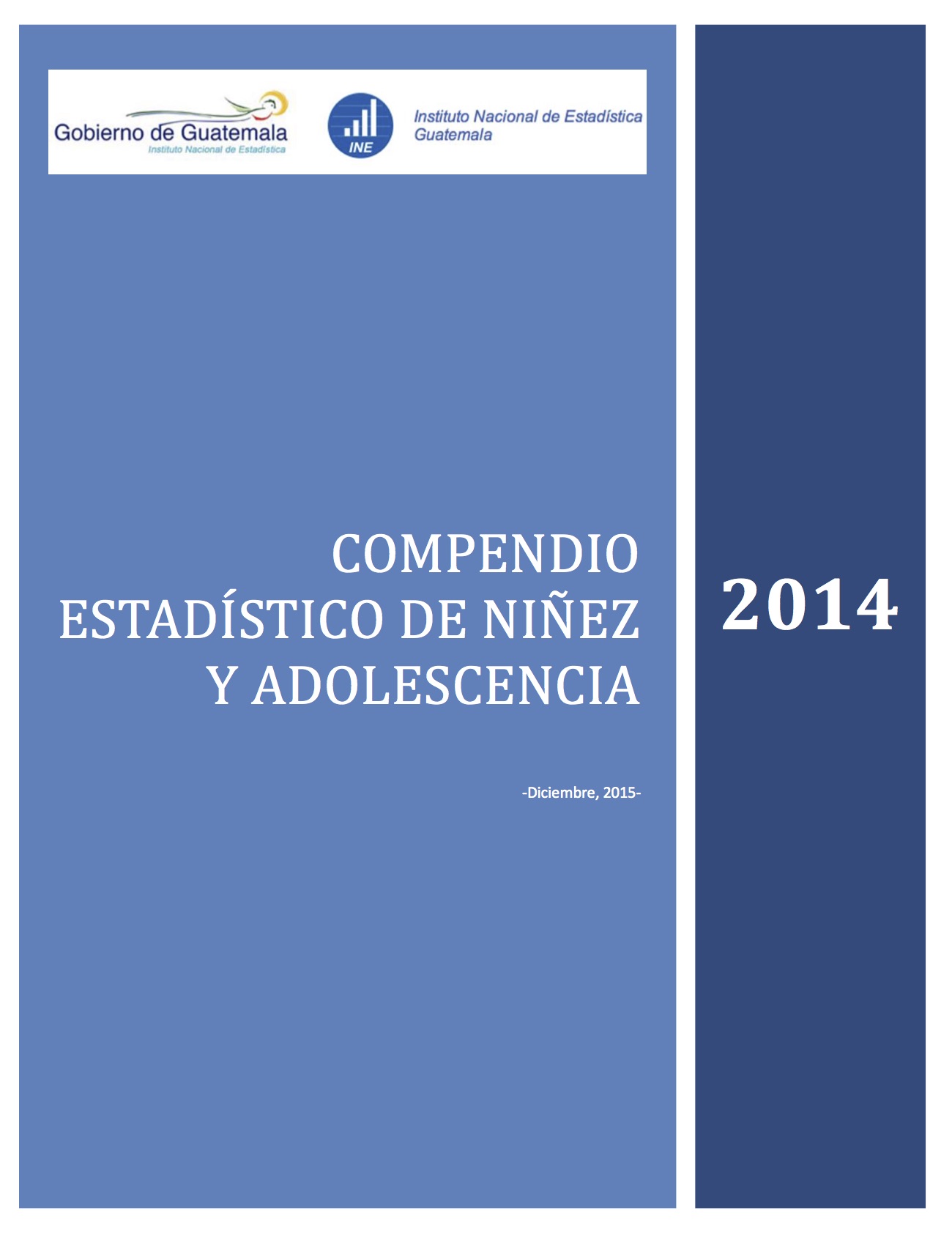 COMPENDIO ESTADISTICO DE NINEZ Y ADOLESCENCIA 2014