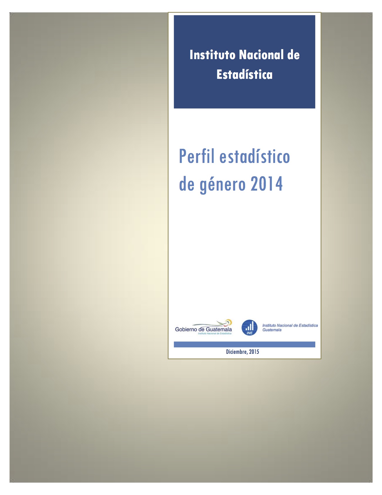  Perfil estadístico de género 2014