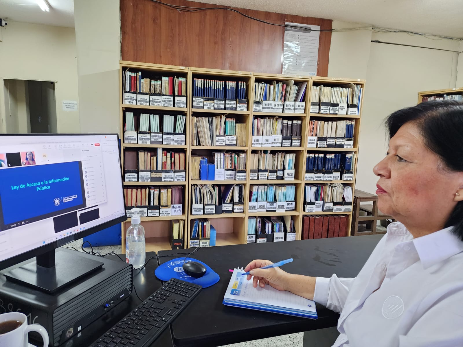INE recibe capacitación sobre Información Pública