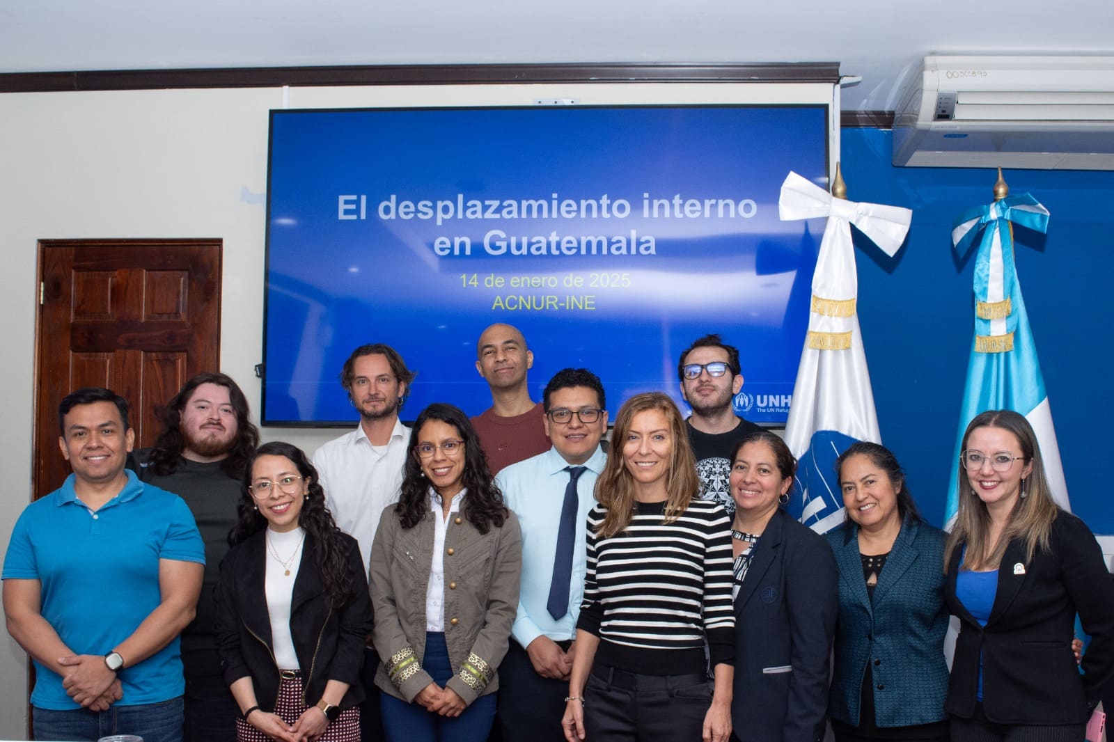 El INE y ACNUR trabajan en conjunto para la elaboración de una infografía sobre desplazamiento interno en Guatemala